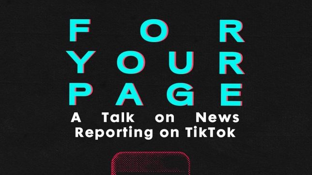 Talking About News Reporting on TikTok