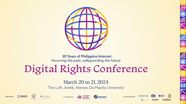 Civil society to celebrate 30 years of Philippine Internet in Digital Rights Conference 2024 